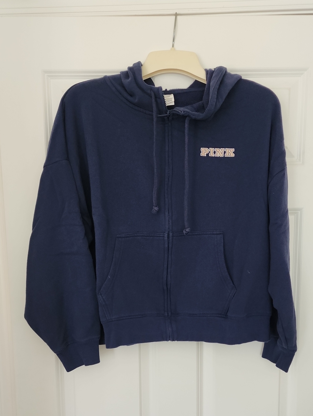 PINK Victoria's Secret Navy Full-Zip Hoodie